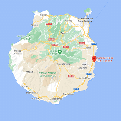 Airport Gran Canaria - kaart