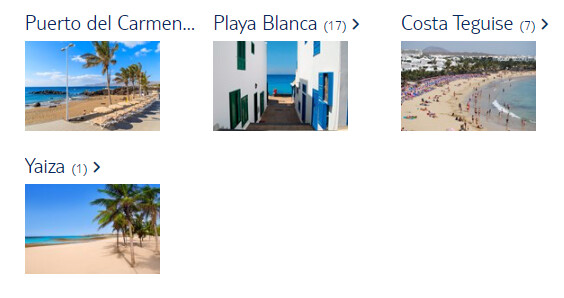 Populaire plaatsen Lanzarote